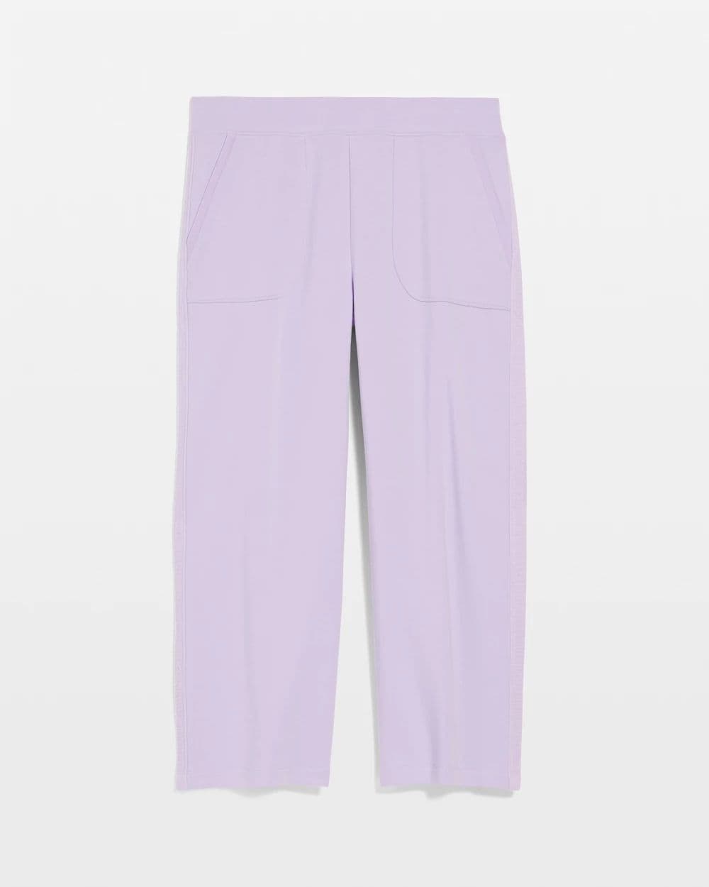 【chico】 Zenergy® French Terry Gauze-Inset Cropped Pants | Chico's